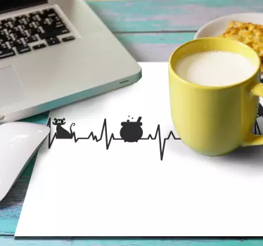 Heartbeat animal figures originalna podloga za miško - TenStickers