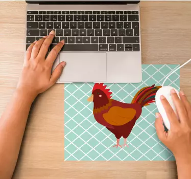 Ilustracija petelina originalna podloga za miško - TenStickers