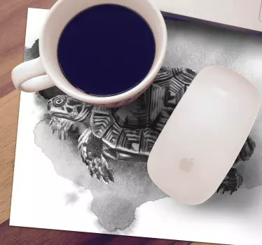 Ilustracija vzorčaste želve originalna podloga za miško - TenStickers