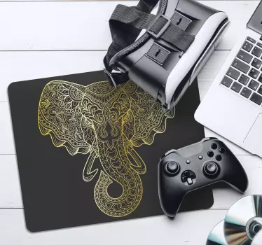 Intricate elephant artwork originalna podloga za miško - TenStickers