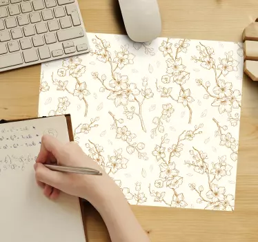 Izvirna podloga za miško krem cvet sakura blossom - TenStickers