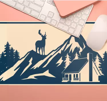 Majestic mountain scene originalna podloga za miško - TenStickers