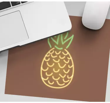 Neon pineapple graphic originalna podloga za miško - TenStickers