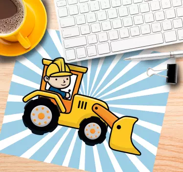 Originalna podloga za miško grafika gradbenih vozil - TenStickers