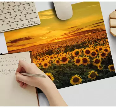Originalna podloga za miško iz sončničnega polja - TenStickers