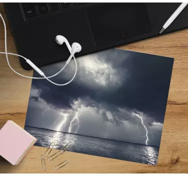 Originalna podloga za miško nevihta nad oceanom - TenStickers