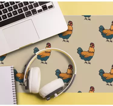 Originalna podloga za miško pisan vzorec kokoši - TenStickers