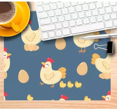 Originalna podloga za miško s prikupnim vzorcem piščancev - TenStickers