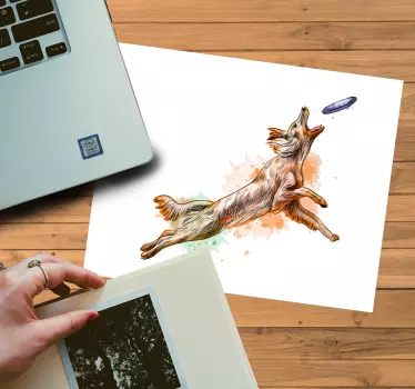 Originalna podloga za miško ujeta pes v letu - TenStickers