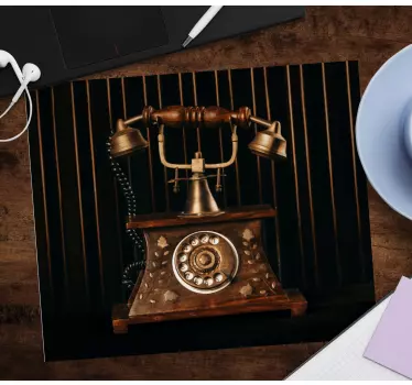 Originalna podloga za miško vintage zvončni telefon - TenStickers