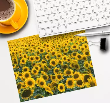 Originalna podloga za miško živahno sončnična travnika - TenStickers
