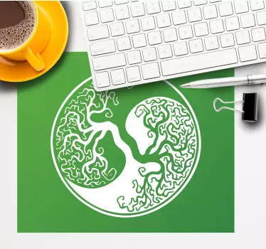 Originalno jin jang drevo življenja originalna podloga za miško - TenStickers