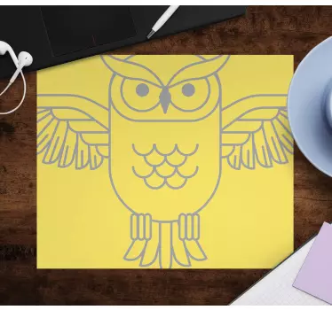 Owl figure outline originalna podloga za miško - TenStickers