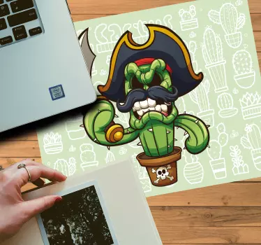 Pirate cactus character originalna podloga za miško - TenStickers