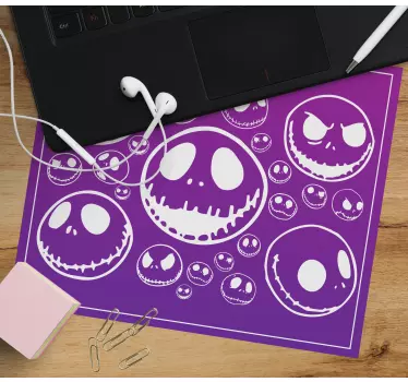Playful skull patterns anime podloga za miško - TenStickers
