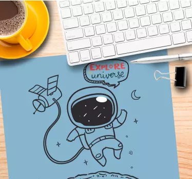 Raziščite originalno podlogo za miško zasnove astronavtov vesolja - TenStickers