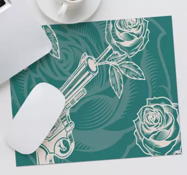 Revolver rose composition originalna podloga za miško - TenStickers