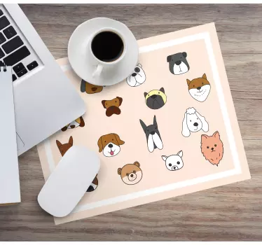 Risanke pasme psov originalna podloga za miško - TenStickers