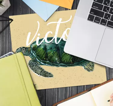 Sea turtle art originalna podloga za miško - TenStickers