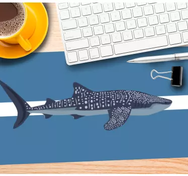 Shark swimming design originalna podloga za miško - TenStickers