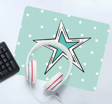 Sodobna pisana zvezdna podloga za miško - TenStickers