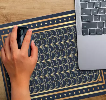 Sodobna umetnost zlati deco vzorec originalna podloga za miško - TenStickers