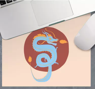 Stilizirana ilustracija zmaja anime podloga za miško - TenStickers