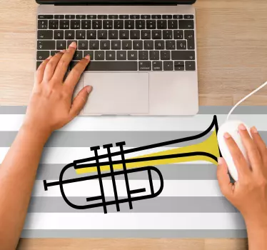 Stylish brass instrument originalna podloga za miško - TenStickers