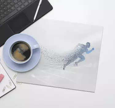 Tekaška abstraktna tematska podloga za miško - TenStickers