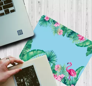Tropical flamingo paradise originalna podloga za miško - TenStickers