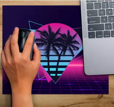 Vibrant geometric sunset originalna podloga za miško - TenStickers