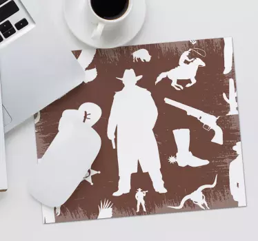 Western silhouettes collection originalna podloga za miško - TenStickers