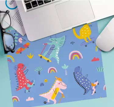 Whimsical dinosaur adventures anime podloga za miško - TenStickers