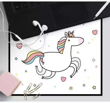 Whimsical unicorn play anime podloga za miško - TenStickers