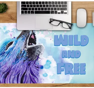 Wolf howling expression originalna podloga za miško - TenStickers