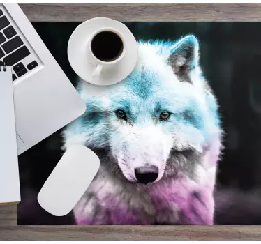Wolf portrait artwork originalna podloga za miško - TenStickers