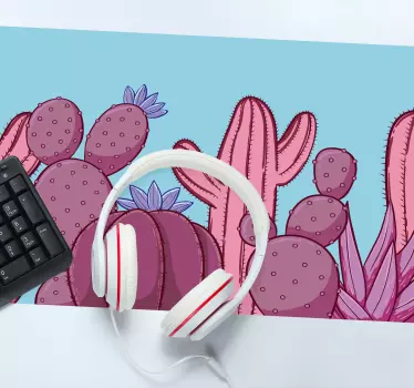Zbirka pisanih kaktusov originalna podloga za miško - TenStickers