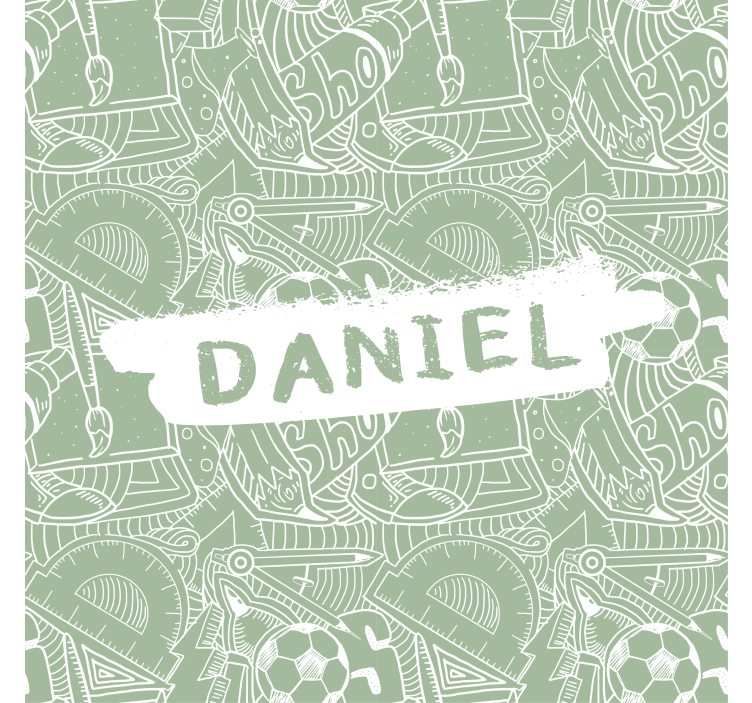 Zelena šolska kreda rolo zavesa za najstnika - TenStickers