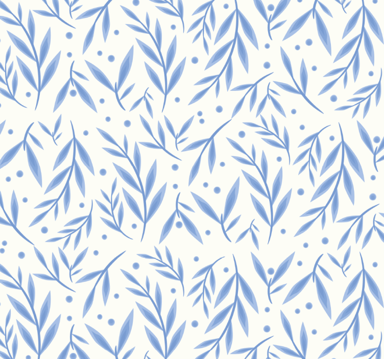 Modro-bel vzorec rolo zavesa za kopalnico - TenStickers