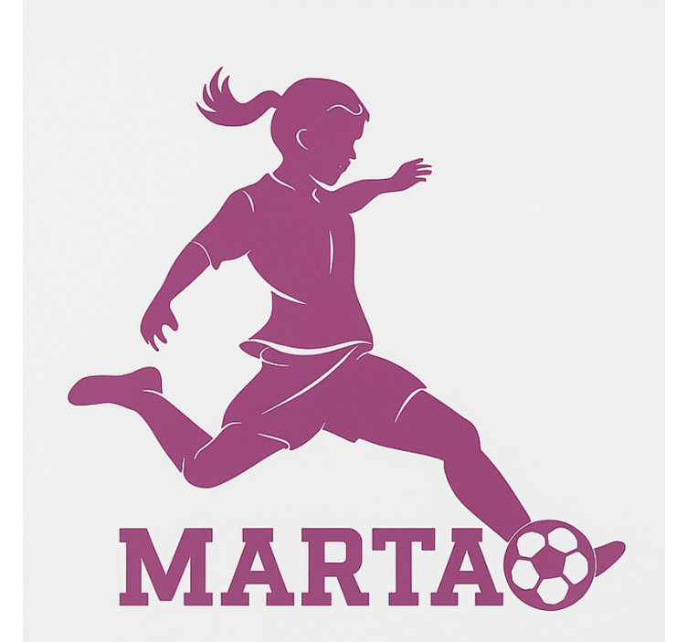 Dekle nogometašica otroška rolo senčila - TenStickers