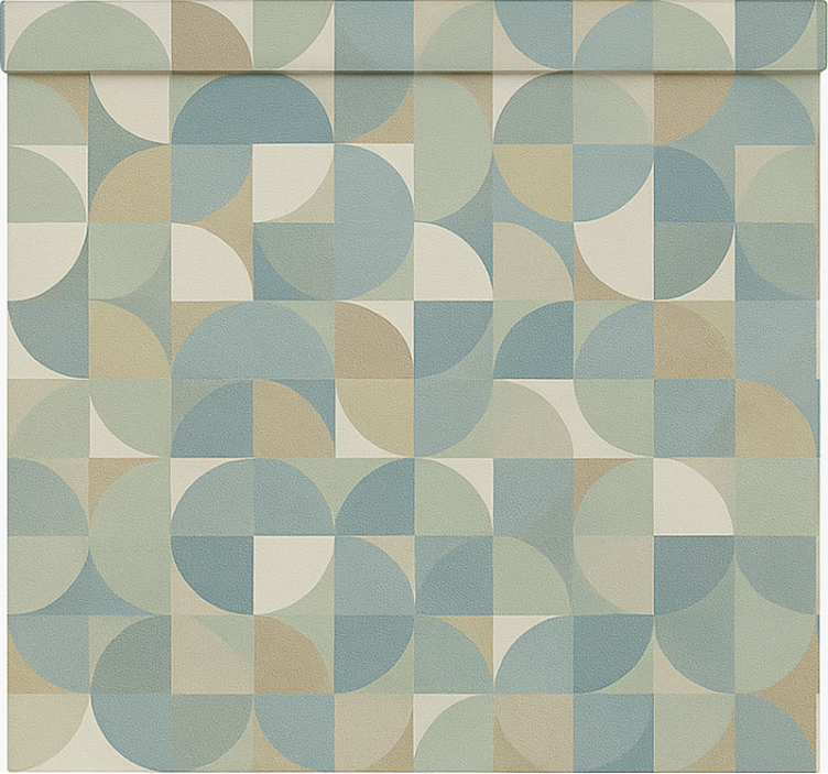 Zelene abstraktne oblike sodobni senčilo - TenStickers