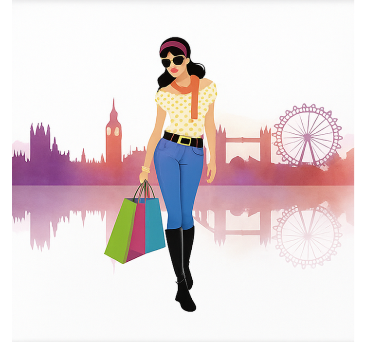 Londonsko mestno dekle rolo zavesa za najstnika - TenStickers