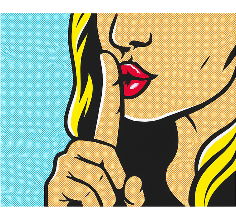 Dekle iz pop arta utiša rolo zavesa za najstnika - TenStickers