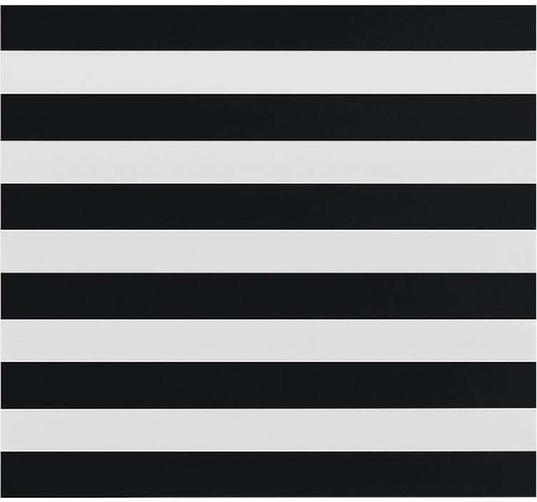 črne in prozorne črtaste rolo zavesa za jedilnico - TenStickers