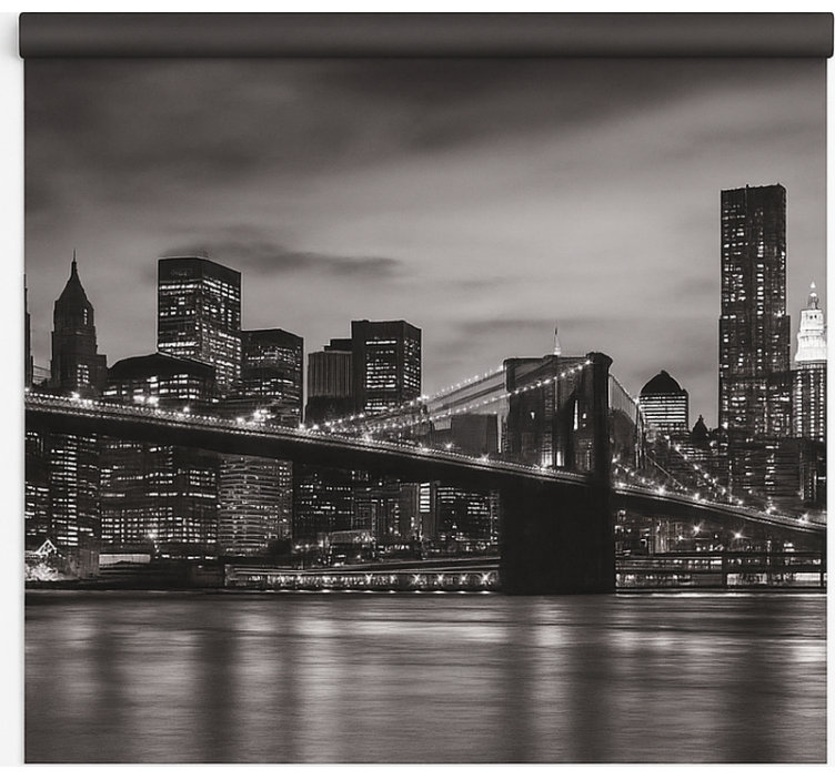 City at night rolo zavesa za pisarno - TenStickers