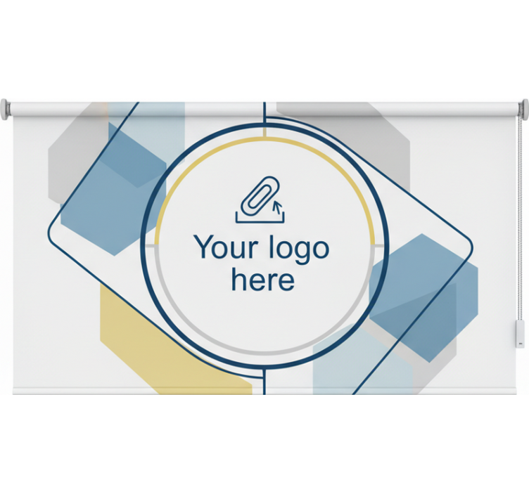Custom logo design rolo zavesa za pisarno - TenStickers