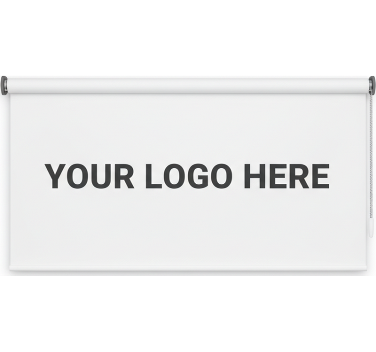 Custom business logo rolo zavesa za pisarno - TenStickers