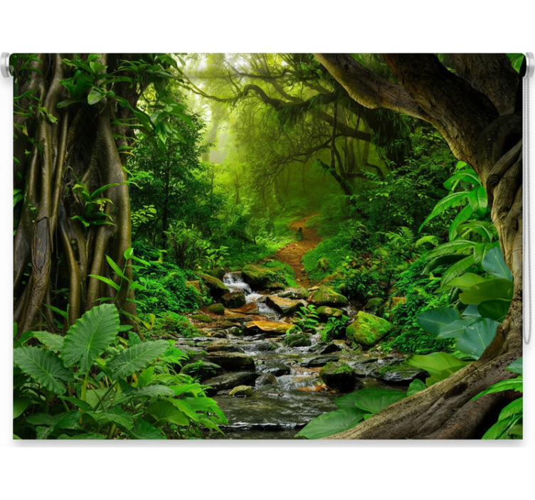 Tropical forest oasis gred rolo senčilo - TenStickers