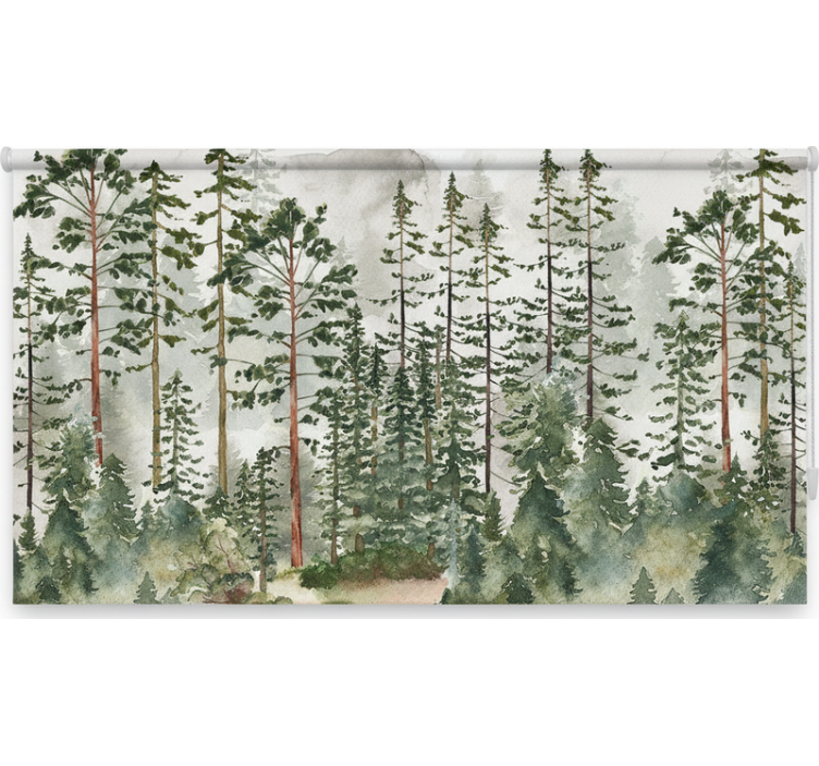 Woodland wall nursery z rolo senčilom - TenStickers