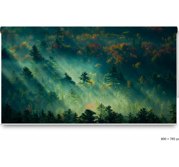 The moody forest gred rolo senčilo - TenStickers